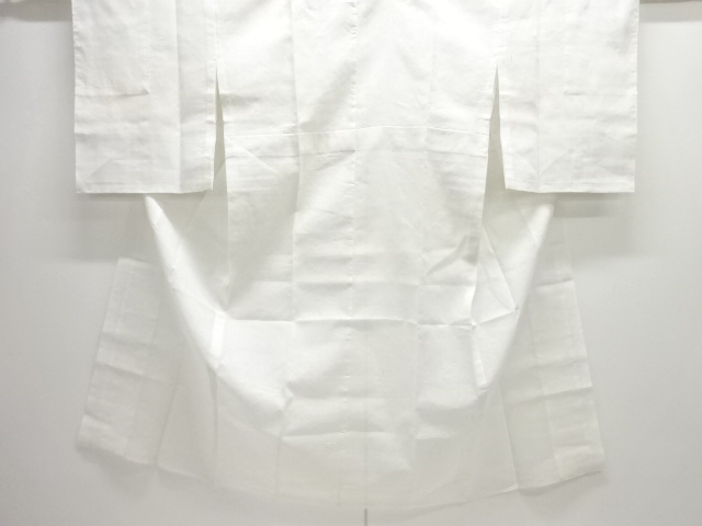 アンティーク　紗透かし織　流水に蛇籠模様長襦袢